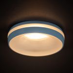 Immagine di ELICEO CIRCOLARE - FARETTO A INCASSO FISSO - BLU - DIM 96*25 - FORO 68 MM