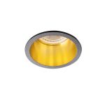 Immagine di SPAG CIRCOLARE D - FARETTO A INCASSO FISSO - NERO/ORO - DIM 68 - FORO Ø61-62