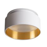Immagine di GOVIK CIRCOLARE - FARETTO A INCASSO FISSO - BIANCO/ORO - IP20 - DIM 80 - FORO 67 MM