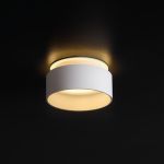 Immagine di GOVIK CIRCOLARE - FARETTO A INCASSO FISSO - BIANCO/ORO - IP20 - DIM 80 - FORO 67 MM