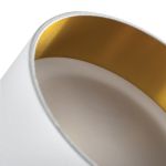 Immagine di GOVIK CIRCOLARE - FARETTO A INCASSO FISSO - BIANCO/ORO - IP20 - DIM 80 - FORO 67 MM