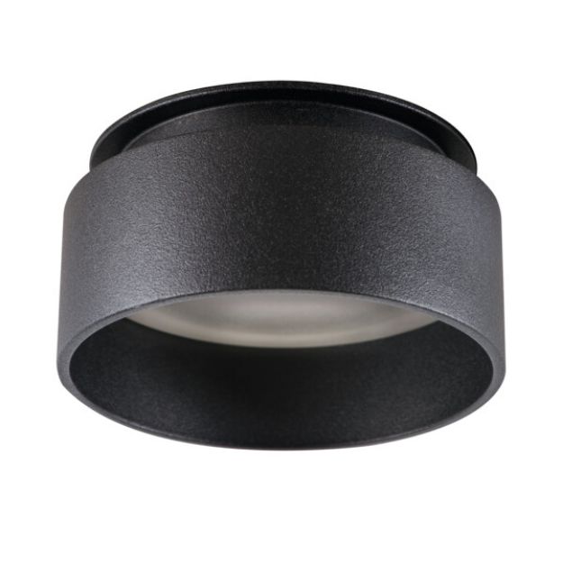 Immagine di GOVIK CIRCOLARE - FARETTO A INCASSO FISSO - NERO - IP20 - DIM 80 - FORO 67 MM