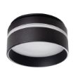 Immagine di GOVIK CIRCOLARE DOPPIO ANELLO  - FARETTO A INCASSO FISSO - NERO - IP20 - DIM 80 - FORO 67 MM