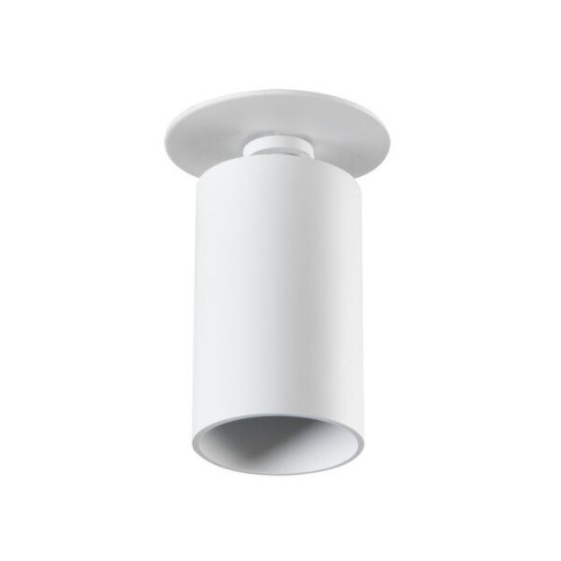 Immagine di CHIRO CIRCOLARE - FARETTO A INCASSO ORIENTABILE - 90° - BIANCO - IP20 - DIM 56 - FORO 70 MM 