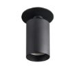 Immagine di CHIRO CIRCOLARE - FARETTO A INCASSO ORIENTABILE - 90° - NERO - IP20 - DIM 56 - FORO 70 MM  