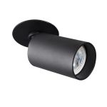 Immagine di CHIRO CIRCOLARE - FARETTO A INCASSO ORIENTABILE - 90° - NERO - IP20 - DIM 56 - FORO 70 MM  