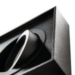 Immagine di MINI GORD QUADRATI - FARETTO A INCASSO ORIENTABILE - 30° - NERO - IP20 - DIM 98*98 - FORO 85 MM