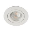 Immagine di DALLA CIRCOLARE - FARETTO A INCASSO ORIENTABILE - 30° - BIANCO - IP20 - DIM 82 - FORO 70 MM