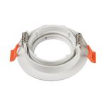Immagine di DALLA CIRCOLARE - FARETTO A INCASSO ORIENTABILE - 30° - BIANCO - IP20 - DIM 82 - FORO 70 MM