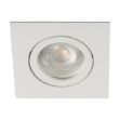 Immagine di DALLA QUADRATO - FARETTO A INCASSO ORIENTABILE - 30° - BIANCO - IP20 - DIM 82X82 - FORO 70 MM
