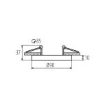 Immagine di TINY BORD CIRCOLARE - FARETTO A INCASSO ORIENTABILE - 30° - BIANCO - IP20 - DIM 98 - FORO 85 MM- SPORGENZA DAL SOFFITTO DI 10 MM 