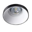Immagine di SIMEN CIRCOLARE - FARETTO A INCASSO FISSO - BIANCO/NERO - IP20 - DIM 75 - FORO 68 MM- LIEVE SPORGENZA DAL SOFFITTO 
