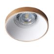 Immagine di SIMEN CIRCOLARE - FARETTO A INCASSO FISSO - ORO/BIANCO - IP20 - DIM 75 - FORO 68 MM- LIEVE SPORGENZA DAL SOFFITTO 