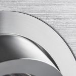Immagine di SEIDY O - CIRCOLARE - FARETTO A INCASSO ORIENTABILE 30° - ALLUMINIO SPAZZOLATO  - IP20 - DIM 92 - FORO 80 MM 