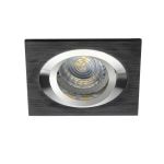 Immagine di SEIDY L - QUADRATO - FARETTO A INCASSO ORIENTABILE 30° - NERO ANODIZZATO - IP20 - DIM 90*90 - FORO 80 MM 