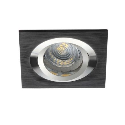 Immagine di SEIDY L - QUADRATO - FARETTO A INCASSO ORIENTABILE 30° - NERO ANODIZZATO - IP20 - DIM 90*90 - FORO 80 MM 