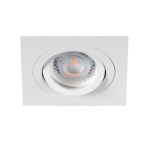 Immagine di SEIDY L - QUADRATO - FARETTO A INCASSO ORIENTABILE 30° - BIANCO OPACO - IP20 - DIM 90*90 - FORO 80 MM