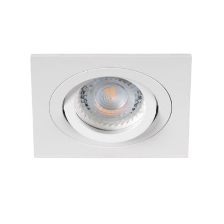 Immagine di SEIDY L - QUADRATO - FARETTO A INCASSO ORIENTABILE 30° - BIANCO OPACO - IP20 - DIM 90*90 - FORO 80 MM