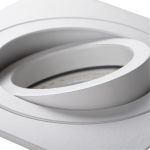 Immagine di SEIDY L - QUADRATO - FARETTO A INCASSO ORIENTABILE 30° - BIANCO OPACO - IP20 - DIM 90*90 - FORO 80 MM