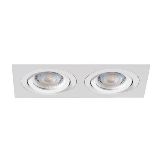 Immagine di SEIDY R - RETTANGOLARE - FARETTO A INCASSO ORIENTABILE 30° - BIANCO OPACO - IP20 - DIM 170*90 - FORO 155*80 MM 