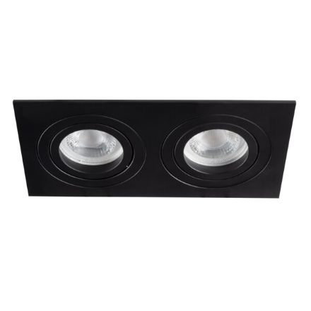 Immagine di SEIDY R - RETTANGOLARE - FARETTO A INCASSO ORIENTABILE 30° - NERO OPACO - IP20 - DIM 170*90 - FORO 155*80 MM 