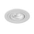 Immagine di SEIDY O - CIRCOLARE - FARETTO A INCASSO ORIENTABILE 30° - BIANCO OPACO - IP20 - DIM 92 - FORO 80 MM 