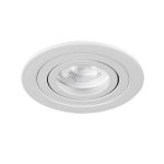 Immagine di SEIDY O - CIRCOLARE - FARETTO A INCASSO ORIENTABILE 30° - BIANCO OPACO - IP20 - DIM 92 - FORO 80 MM 