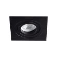 Immagine di SEIDY L  - QUADRATO - FARETTO A INCASSO ORIENTABILE 30° - NERO OPACO - IP20 - DIM 90*90 - FORO 80 MM  