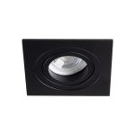 Immagine di SEIDY L  - QUADRATO - FARETTO A INCASSO ORIENTABILE 30° - NERO OPACO - IP20 - DIM 90*90 - FORO 80 MM  