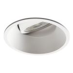 Immagine di IVRI CIRCOLARE - FARETTO A INCASSO ORIENTABILE 30° - BIANCO - IP20 - DIM 92 - FORO 82 MM