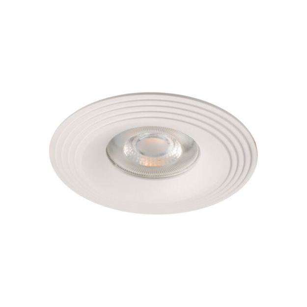 Immagine di LIGLO CIRCOLARE - FARETTO A INCASSO FISSO - BIANCO - IP20 - DIM 97 - FORO 68 MM