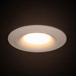 Immagine di LIGLO CIRCOLARE - FARETTO A INCASSO FISSO - BIANCO - IP20 - DIM 97 - FORO 68 MM