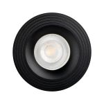 Immagine di LIGLO CIRCOLARE - FARETTO A INCASSO FISSO - NERO - IP20 - DIM 97 - FORO 68 MM