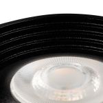 Immagine di LIGLO CIRCOLARE - FARETTO A INCASSO FISSO - NERO - IP20 - DIM 97 - FORO 68 MM