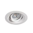 Immagine di COLIE CIRCOLARE - FARETTO A INCASSO  ORIENTABILE 15° - BIANCO OPACO - IP20 - DIM 99 - FORO 75 MM 