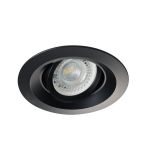 Immagine di COLIE CIRCOLARE - FARETTO A INCASSO  ORIENTABILE 15° - BIANCO OPACO - IP20 - DIM 99 - FORO 75 MM 