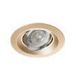 Immagine di COLIE CIRCOLARE - FARETTO A INCASSO  ORIENTABILE 15° - ORO ANODIZZATO - IP20 - DIM 99 - FORO 75 MM