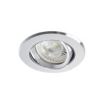 Immagine di RADAN CIRCOLARE - FARETTO A INCASSO  ORIENTABILE 30° - ALLUMINIO - IP20 - DIM 82- FORO 70/75 MM 