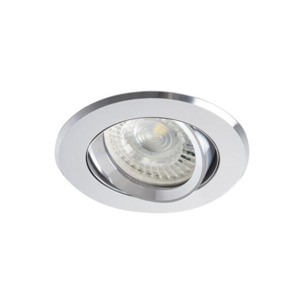 Immagine di RADAN CIRCOLARE - FARETTO A INCASSO  ORIENTABILE 30° - ALLUMINIO - IP20 - DIM 82- FORO 70/75 MM 