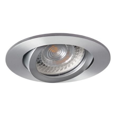 Immagine di EVIT CIRCOLARE - FARETTO A INCASSO  ORIENTABILE 30° - ALLUMINIO - IP20 - DIM 82 - FORO 70/75 MM