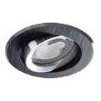 Immagine di GWEN CIRCOLARE - FARETTO A INCASSO  ORIENTABILE 30° - NERO ANODIZZATO - IP20 - DIM 82 - FORO 70/75 MM 