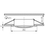 Immagine di VIDI CIRCOLARE - FARETTO A INCASSO  ORIENTABILE 15° - BIANCO - IP20 - DIM 82 - FORO 75 MM 