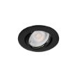 Immagine di VIDI CIRCOLARE - FARETTO A INCASSO  ORIENTABILE 15° - NERO - IP20 - DIM 82 - FORO 75 MM