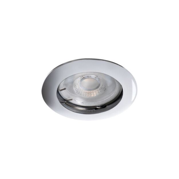 Immagine di VIDI CIRCOLARE - FARETTO A INCASSO  FISSO - CROMO - IP20 - DIM 79 - FORO 60/75 MM