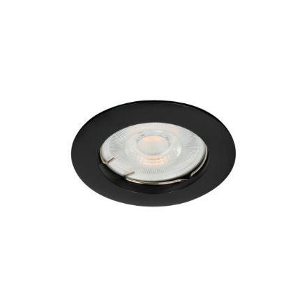 Immagine di VIDI CIRCOLARE - FARETTO A INCASSO  FISSO - NERO OPACO - IP20 - DIM 79 - FORO 60/75 MM 