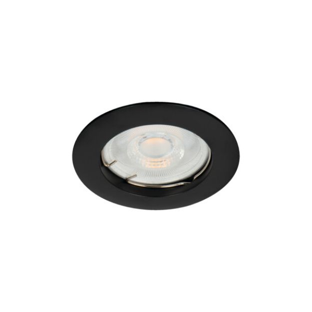 Immagine di VIDI CIRCOLARE - FARETTO A INCASSO  FISSO - NERO OPACO - IP20 - DIM 79 - FORO 60/75 MM 