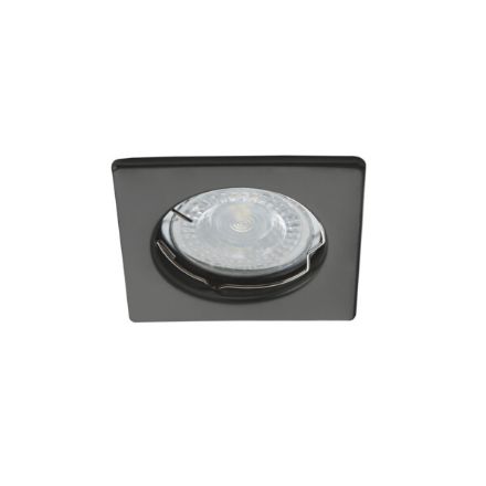 Immagine di ALOR DS QUADRATO - FARETTO A INCASSO FISSO - NERO OPACO - IP20 - DIM 76*76 - FORO 60 MM