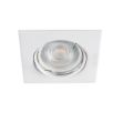 Immagine di ALOR DS QUADRATO - FARETTO A INCASSO ORIENTABILE 30° - BIANCO OPACO - IP20 - DIM 83*83 - FORO 70 MM 