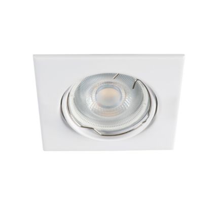 Immagine di ALOR DS QUADRATO - FARETTO A INCASSO ORIENTABILE 30° - BIANCO OPACO - IP20 - DIM 83*83 - FORO 70 MM 