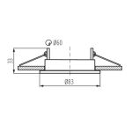 Immagine di ALOR DS CIRCOLARE - FARETTO A INCASSO FISSO - NERO OPACO - IP20 - DIM 83 - FORO 60 MM